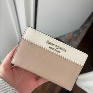 Kate Spade Cream and Tan Wallet